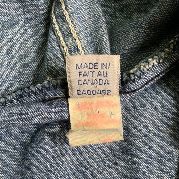 1970’S RARE UNISEX LEE DENIM PULLOVER JACKET , NO SIZE TAG , FITS LIKE A LARGE - Picture 6 of 6